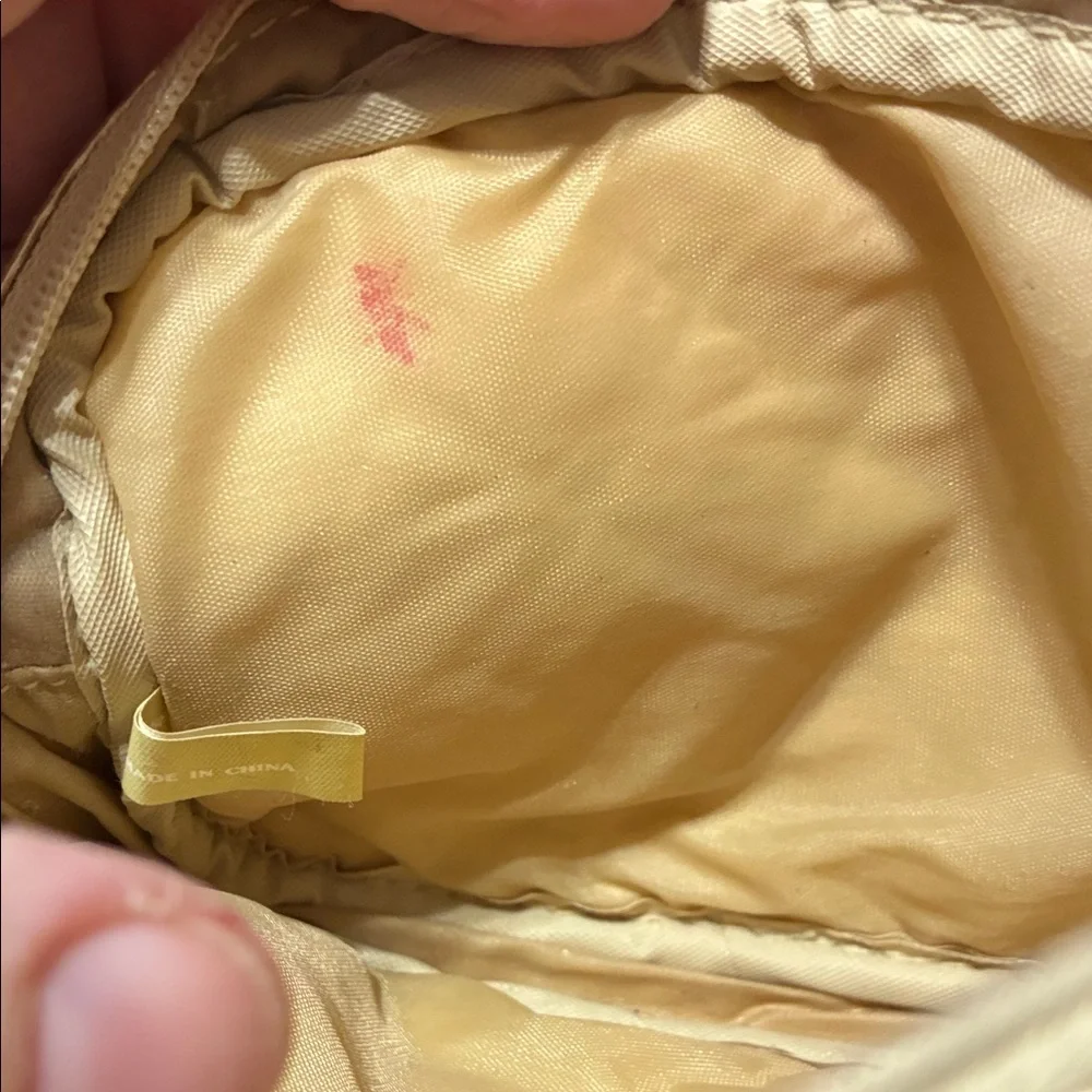 Vintage Gold Quilted cosmetics bag